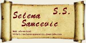 Selena Samčević vizit kartica